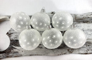 Christmas baubles 20/8090-4/7/6pcs - stars, snowflakes