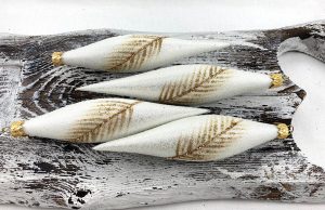 Vianočné rakety 71/188/14x3/4ks - zlaté pierka - luxusná