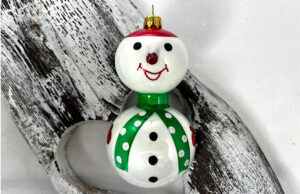 Snehuliak veľký 969/2325/1ks - zelený šál