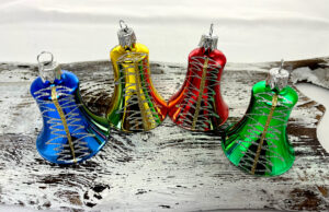 Vianočné zvončeky 52/300/5,5/4ks - retro cik-cak