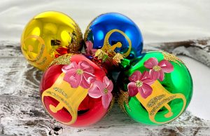 Vianočné gule 22/4165/8/4 - retro zvončeky