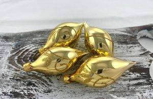 Vianočné olivy 32/665/8x4/4ks - zlaté lesklé