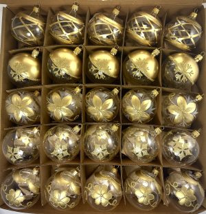 Vianočný set 80/1812/7/25 - čiro-zlatý