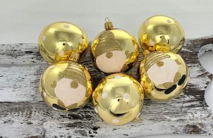 Vianočný set 80/1817/7/6ks - zlatý škriatkovia