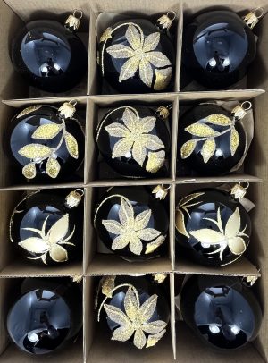 Vianočný set 80/1814/7/12ks - čierny