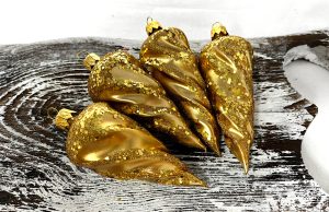 Cencúľ malý 929/2300/4ks - zlatý točený