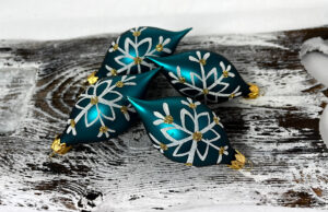 Vianočné olivy 34/994/8x4/4ks - tradičná, petrolejová