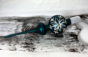 Vianočný špic 641/851/7/1ks - tradičná, petrolejová