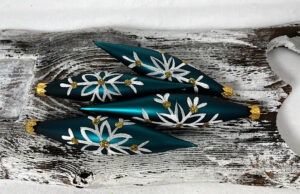 Vianočné rakety 74/814/14x3/4ks - tradičná, petrolejová