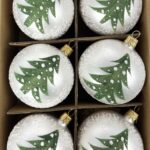 Christmas baubles 24/8926/7/6pcs - green trees