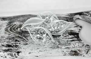 Vianočné olivy 30/466/8x4/4ks - číre s esákmi a špirálkami