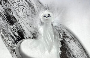 Anjelik s krídlami 909/2338-4/1ks - biely