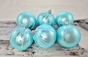 Christmas baubles 24/8937/7/6pcs - mint rain