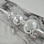 Christmas topper 912/2364/1pc - silver with small olives