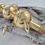 Christmas tree topper with hooks and olives 922/2365/7/2ball. - gold - Image 2