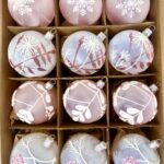 Christmas set 80/1925/7/12pcs - frosty pink&white